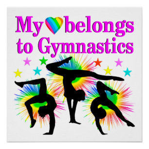 DREAMING OF GYMNASTICS POSTER