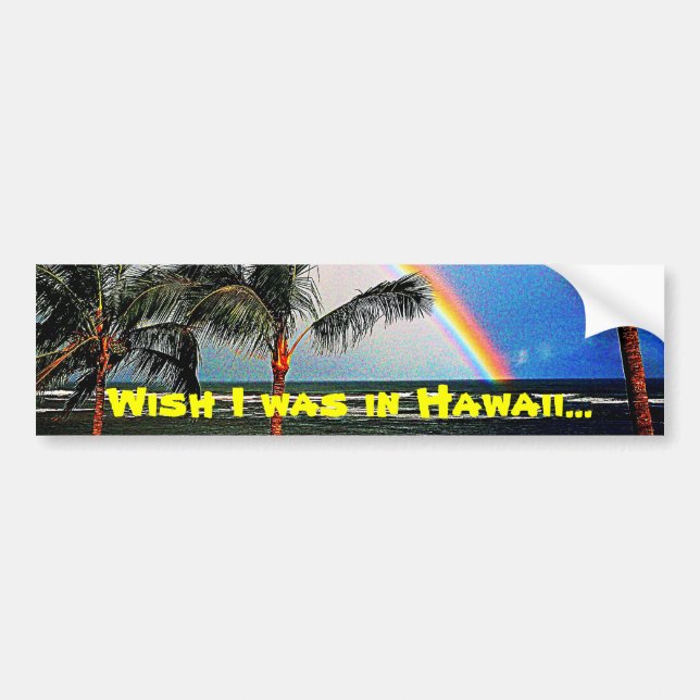 Dreaming of Hawaii Bumper Sticker (Front)