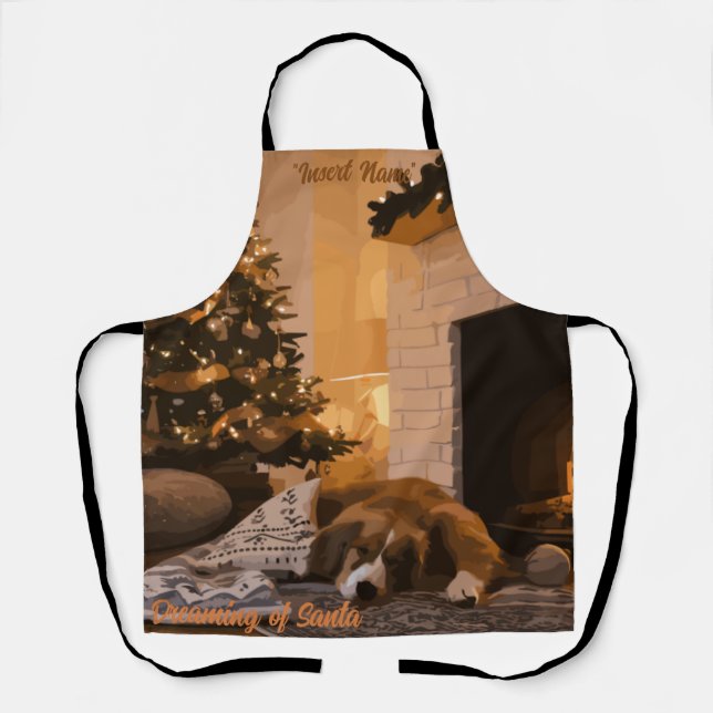 Dreaming of Santa Apron (Front)