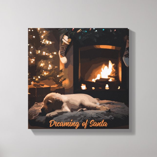 Dreaming of Santa Canvas Print (Front)