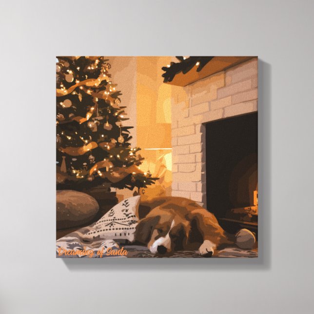 Dreaming of Santa Canvas Print (Front)