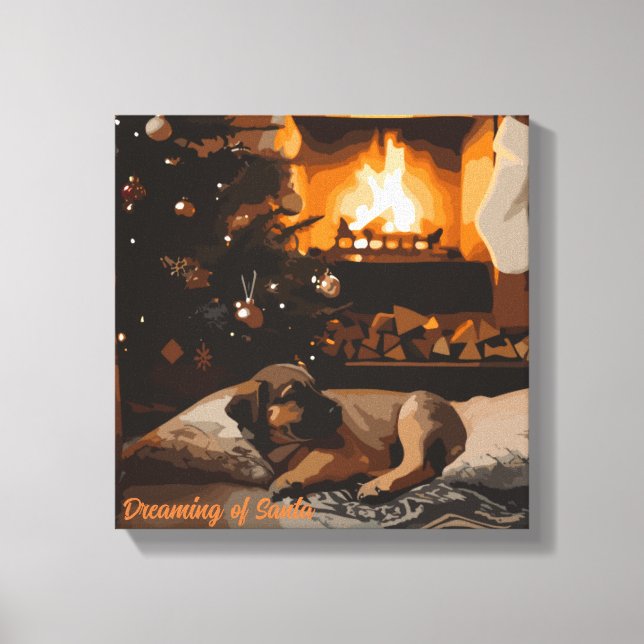 Dreaming of Santa Canvas Print (Front)