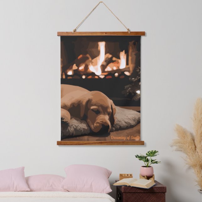 Dreaming of Santa Hanging Tapestry (Bedroom)