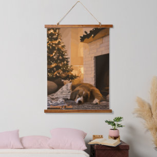 Dreaming of Santa Hanging Tapestry