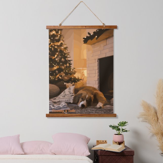 Dreaming of Santa Hanging Tapestry (Bedroom)