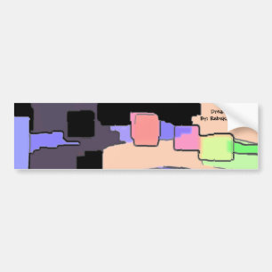 "Dreaming of Sky" Geometric Art Bumper Sticker