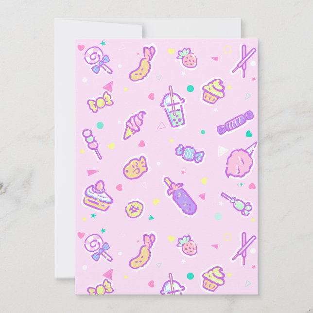 Dreaming of Summer Snacks Invitation (Front)