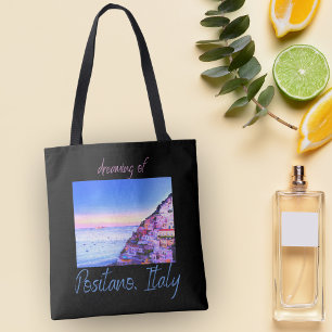 Dreaming of Sunset Over Positano, Italy  Tote Bag