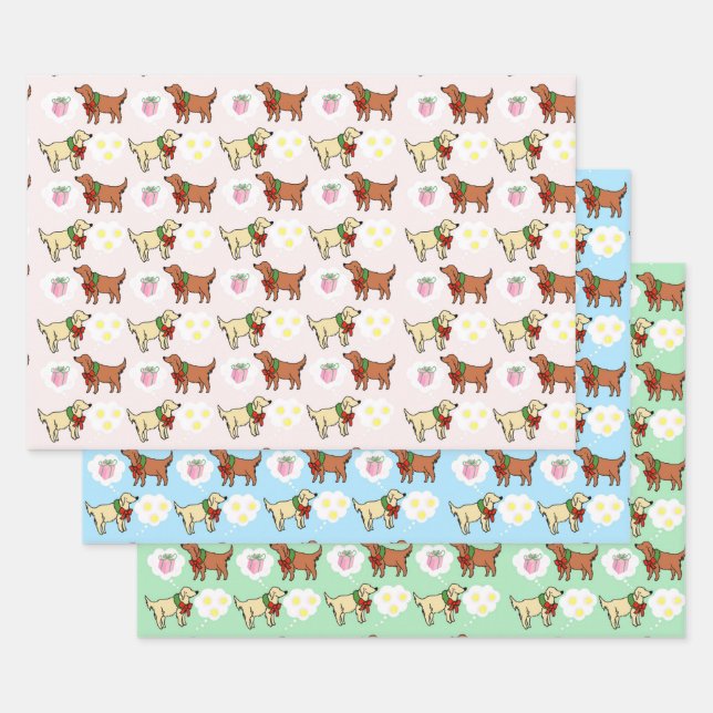 Dreaming of Tennis Balls set Wrapping Paper Sheet (Set)