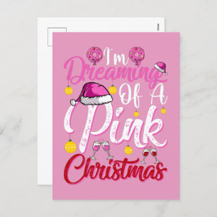dreaming pink Christmas wine Holiday