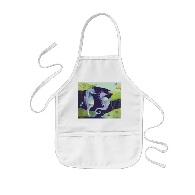 Dreaming Sea Horse Kids Apron (Front)