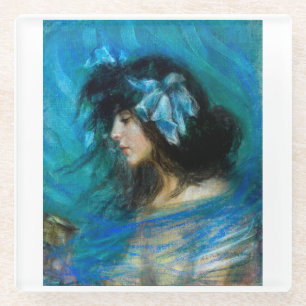 Dreamland by Alice Pike Barney Glass Coaster