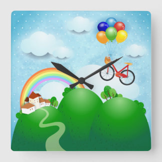 Dreamland Square Wall Clock