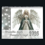 Dreamlike Angels – Traumhafte Engel 2026 Calendar<br><div class="desc">This angels calendar / cherubs calendar / guardian angels calendar is designed to bring inspiration and joy all year round. Each month showcases beautiful angels in silver, gold, blue, green and white tones that radiate warmth and positivity. On the left side, white stars shine on a light grey ground and...</div>