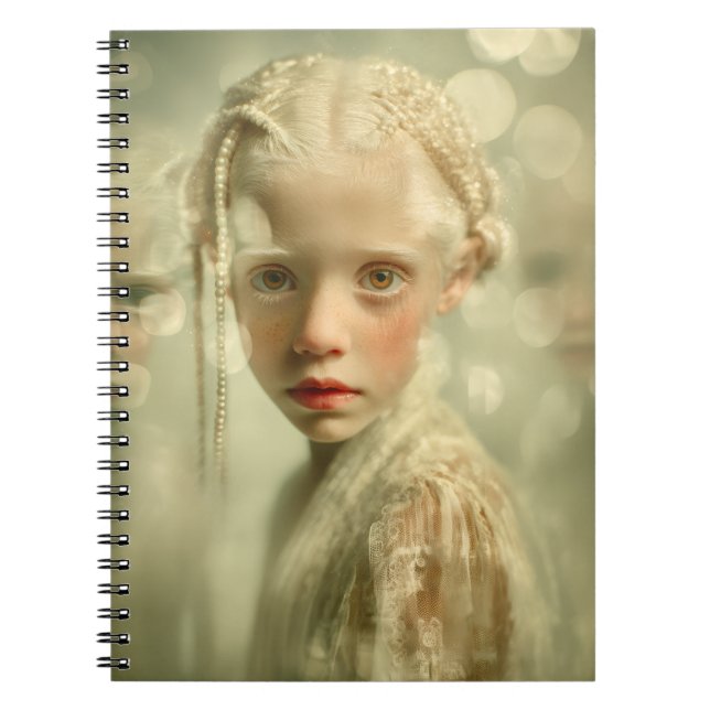Dreamlike Children Portrait  Whispered Light Child Notebook (Front)