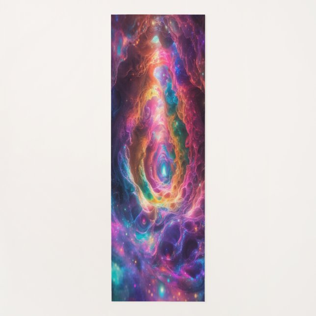 Dreamlike clouds on yoga mat (Front)
