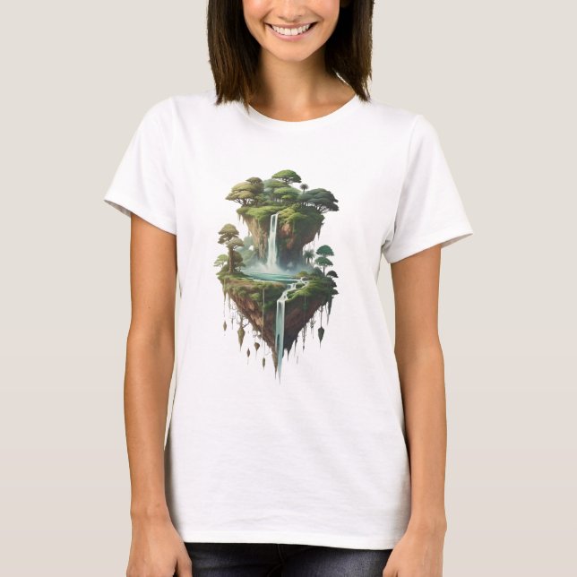 Dreamlike Floating Island T-Shirt (Front)