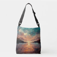 Dreamlike Lake And Sunset | Landscape Painting
