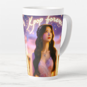 Dreams and Stars: Celebrating K-Pop Forever Latte Mug