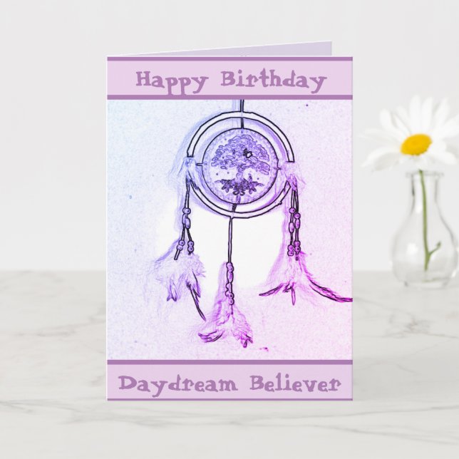 Dreams are Catching Folded Greeting card (Small Plant)