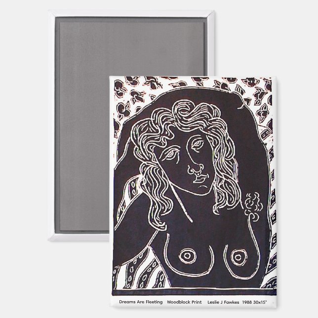Dreams are Fleeting Magnet Rectangle 6.4cm (Front/Back)