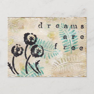 Dreams Are Free Postcard