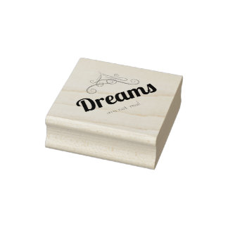Dreams are not real rubber stamp