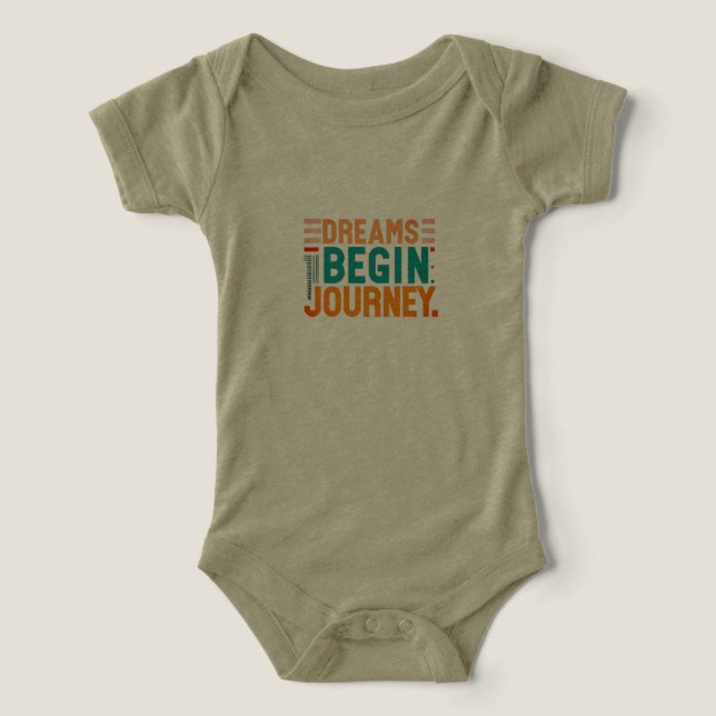 Dreams Begin Journey T-Shirt (Design Front)