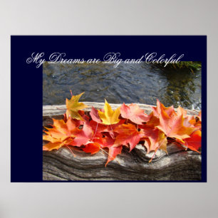 Dreams Big & Colourful art prints Autumn Leaves