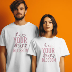 Dreams Blossom Women’s Maroon Inspirational Tee