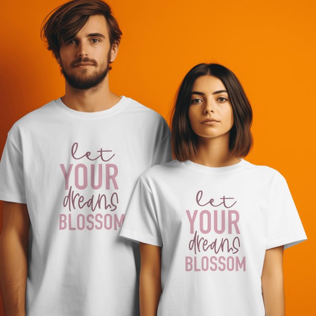 Dreams Blossom Women’s Maroon Inspirational Tee (Creator Uploaded)
