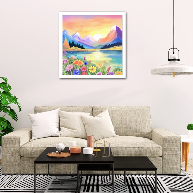 Dreams by the Mountains Lake Sanctuary Photo Print (Creator Uploaded)