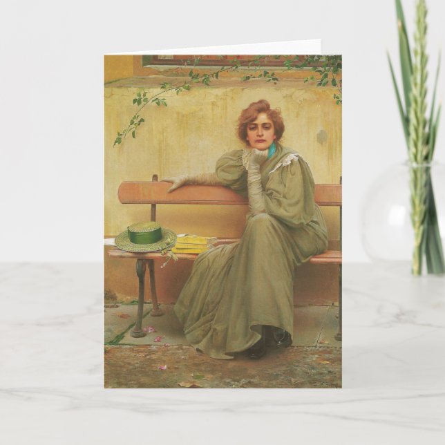 Dreams by Vittorio Matteo Corcos 1896 Card (Front)