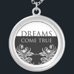 Dreams Come True - 3 Word Quote Necklace<br><div class="desc">Wear a three word quote necklace  to motivate and inspire yourself or give it as a unique and memorable gift to your family and friends.The message necklace with  the original designs combine inspiration with beauty</div>