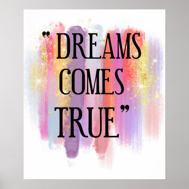 Dreams Comes True Poster (Front)