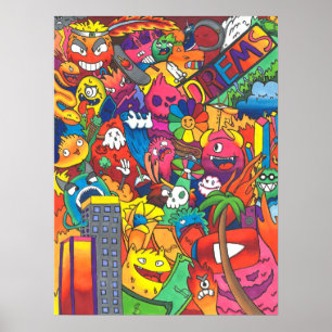 Dreams Doodle Poster