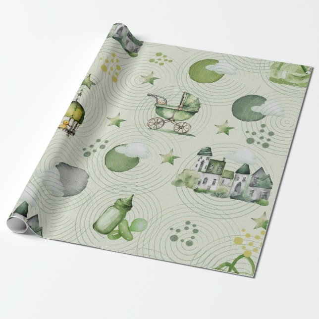 Dreams for Babies Wrapping Paper (Unrolled)