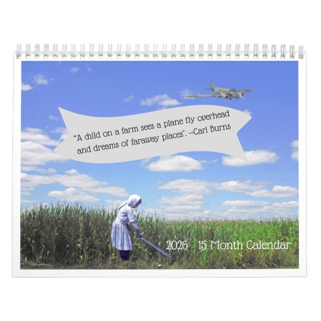 "Dreams Of Faraway Places" 2026 15-Month Calendar (Cover)
