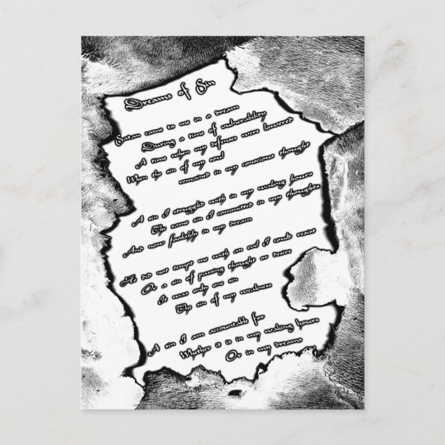 Dreams of Sin Postcard (Front)