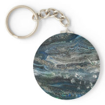 Dreams of the ocean'20 abstract painting  button