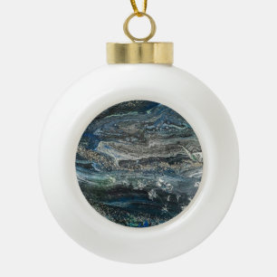 Dreams of the Ocean'20 abstract painting  Ceramic  Ball Christmas Ornament