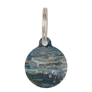 Dreams of the Ocean'20 abstract painting   Pet Tag