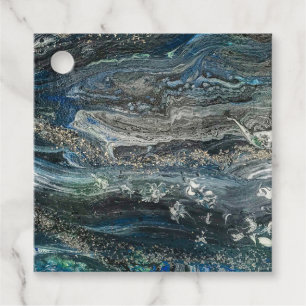 Dreams of the Ocean'20 abstract painting sea grey Favour Tags