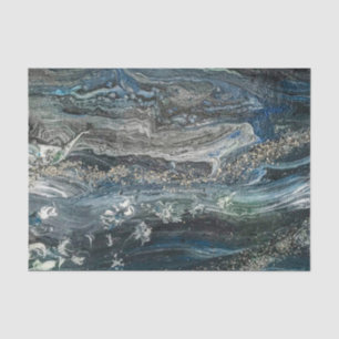 Dreams of the Ocean'20 abstract painting Tissue Paper