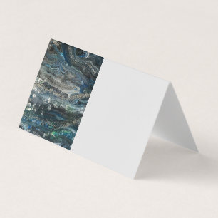 Dreams of the ocean abstract painting business card