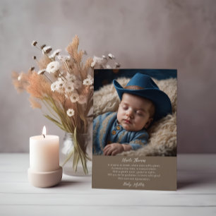 Dreams of the Range Cowboy's Lullaby Godfather Invitation