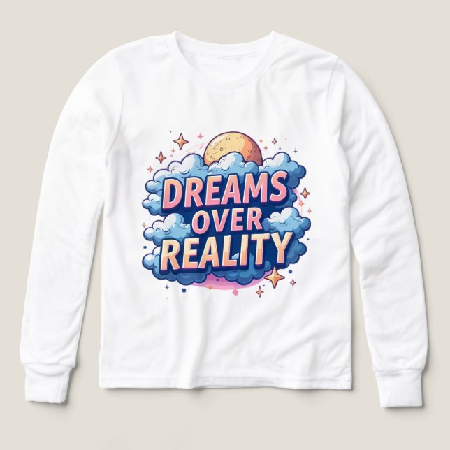 Dreams Over Reality – Cloud Aesthetic Design (Design Front)
