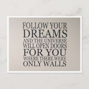 dreams postcard