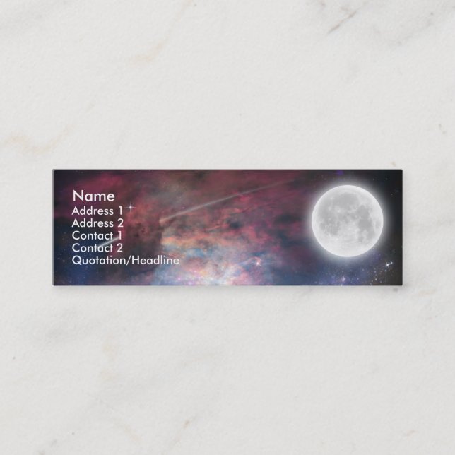 Dreams Print_1 Mini Business Card (Front)