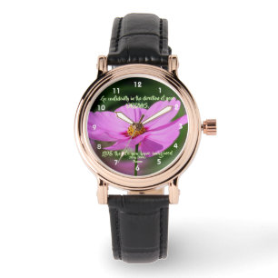Dreams Quote Cosmos Flower Inspirational  Watch